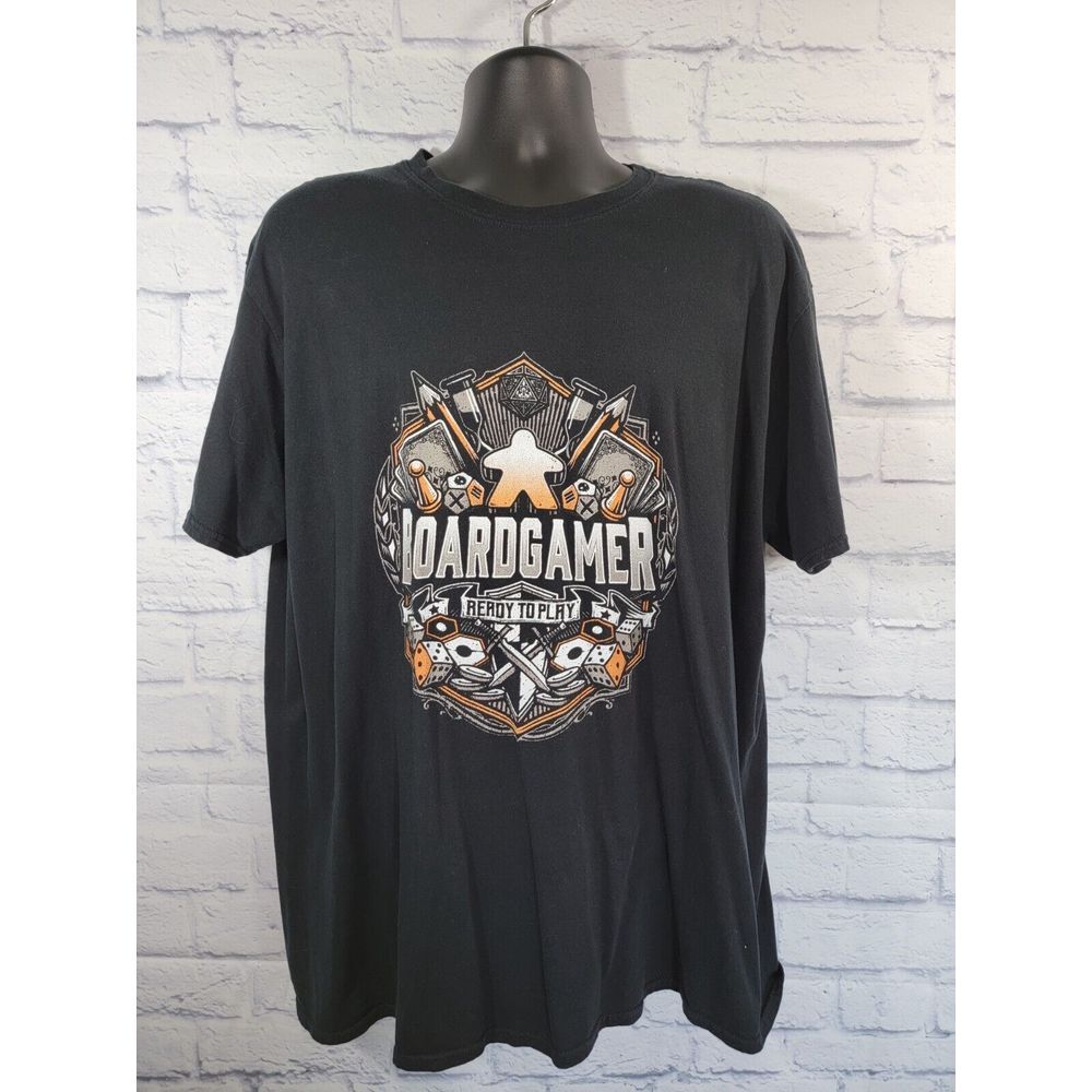 TeeFury Men's Graphic T-shirt BoardGamer Size XXL Tabletop Game‎ Cards Black